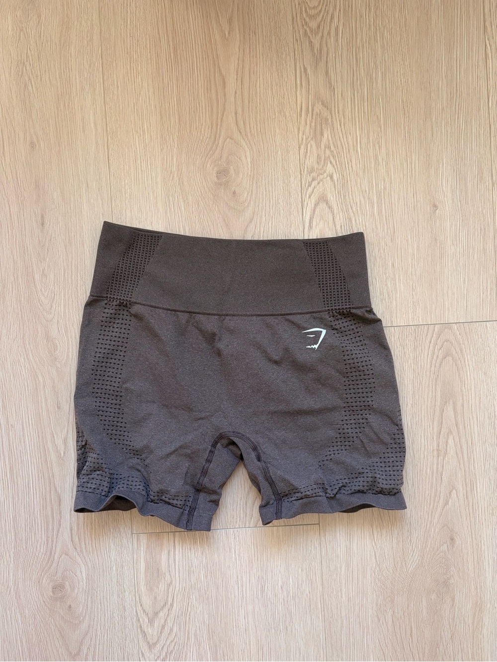 Gymshark Vital Seamless High-Waist Brown Bike Shorts